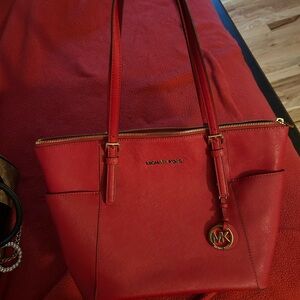 Michael Kors Cherry Red Tote